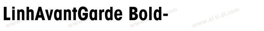 LinhAvantGarde Bold字体转换